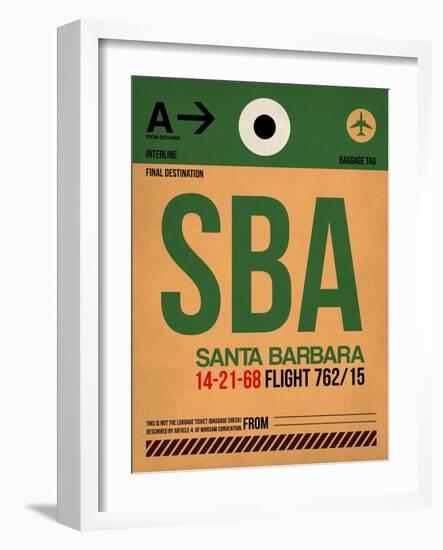 SBA Santa Barbara Luggage Tag I-NaxArt-Framed Art Print