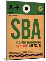 SBA Santa Barbara Luggage Tag I-NaxArt-Mounted Art Print