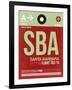 SBA Santa Barbara Luggage Tag II-NaxArt-Framed Art Print