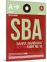 SBA Santa Barbara Luggage Tag II-NaxArt-Mounted Art Print