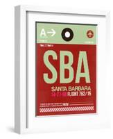 SBA Santa Barbara Luggage Tag II-NaxArt-Framed Art Print