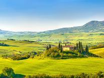 Beautiful Landscape in Tuscany, Italy-sborisov-Photographic Print