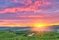 Beautiful Landscape in Tuscany, Italy-sborisov-Photographic Print