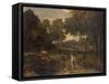 Sc? pastorale-Jean-François Millet-Framed Stretched Canvas