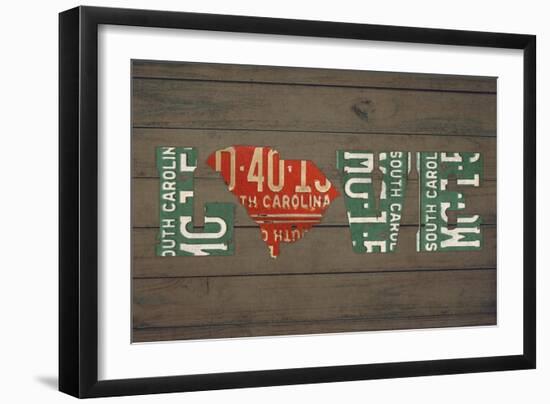 SC State Love-Design Turnpike-Framed Giclee Print