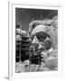 Scaffolding around Head of Abraham Lincoln, Partially Sculptured During Mt. Rushmore Construction-Alfred Eisenstaedt-Framed Photographic Print