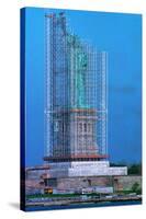 Scaffolding Covering Statue of Liberty-null-Stretched Canvas