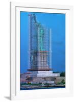 Scaffolding Covering Statue of Liberty-null-Framed Photographic Print