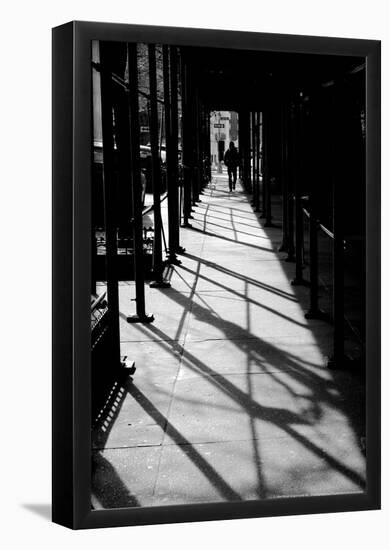 Scaffolding Shadows NYC-null-Framed Poster