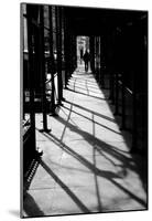 Scaffolding Shadows NYC-null-Mounted Poster