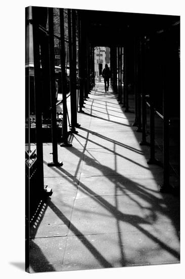 Scaffolding Shadows NYC-null-Stretched Canvas