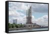 Scaffolding Surrounding the Statue of Liberty-null-Framed Stretched Canvas