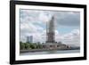 Scaffolding Surrounding the Statue of Liberty-null-Framed Photographic Print