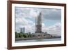 Scaffolding Surrounding the Statue of Liberty-null-Framed Photographic Print