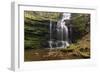 Scaleber Force (Foss Waterfall) Near Settle, North Yorkshire, Yorkshire, England-John Woodworth-Framed Photographic Print