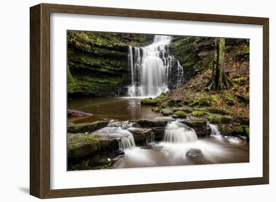 Scaleber Force Waterfall, Yorkshire Dales, Yorkshire, England, United Kingdom, Europe-Bill Ward-Framed Photographic Print