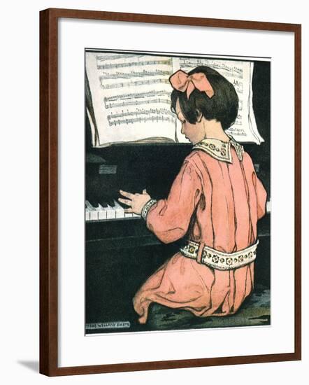 Scales, 1907-Jessie Willcox-Smith-Framed Giclee Print