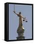 Scales of Justice, Central Criminal Court, Old Bailey, London, England, United Kingdom, Europe-Rolf Richardson-Framed Stretched Canvas