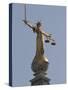 Scales of Justice, Central Criminal Court, Old Bailey, London, England, United Kingdom, Europe-Rolf Richardson-Stretched Canvas