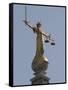 Scales of Justice, Central Criminal Court, Old Bailey, London, England, United Kingdom, Europe-Rolf Richardson-Framed Stretched Canvas