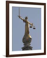 Scales of Justice, Central Criminal Court, Old Bailey, London, England, United Kingdom, Europe-Rolf Richardson-Framed Photographic Print