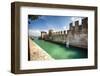 Scaliger Castle, Sirmione, Lake Garda, Lombardy, Italy-George Oze-Framed Photographic Print