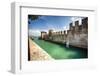 Scaliger Castle, Sirmione, Lake Garda, Lombardy, Italy-George Oze-Framed Photographic Print