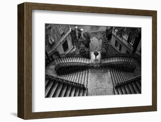 Scalinata Poli-Domenico Montemagno-Framed Photographic Print