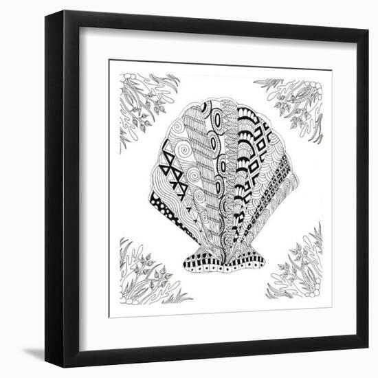 Scallop Boardered-Pam Varacek-Framed Art Print