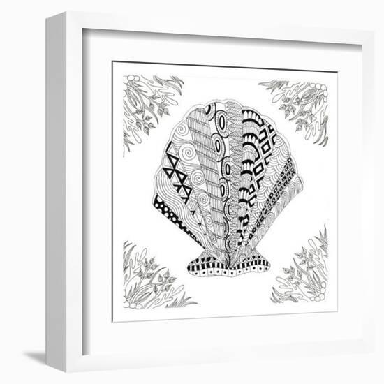 Scallop Boardered-Pam Varacek-Framed Art Print