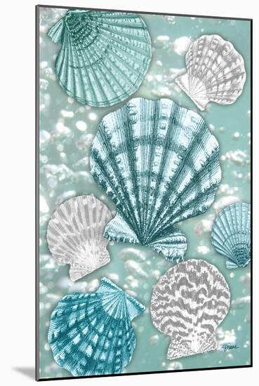 Scallop Bubbles-Diane Stimson-Mounted Premium Giclee Print