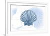 Scallop Shell - Blue - Coastal Icon-Lantern Press-Framed Premium Giclee Print