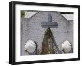 Scallop Shells on a Water Fountain, on the Camino De Santiago, Spain, Europe-Christian Kober-Framed Photographic Print