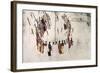 Scalp Dance or Victory Dance-Amos Bad Heart Buffalo-Framed Giclee Print