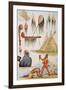 Scalping and Decorative Use of Scalps-George Catlin-Framed Giclee Print