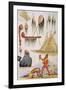 Scalping and Decorative Use of Scalps-George Catlin-Framed Giclee Print