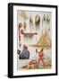 Scalping and Decorative Use of Scalps-George Catlin-Framed Giclee Print