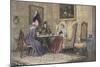 Scandal and Tea, Published 1893-Walter Dendy Sadler-Mounted Giclee Print