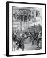 Scandal of Banca Romana, Cabinet in Session, November 23, 1893, Italy-null-Framed Giclee Print