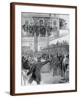 Scandal of Banca Romana, Cabinet in Session, November 23, 1893, Italy-null-Framed Giclee Print