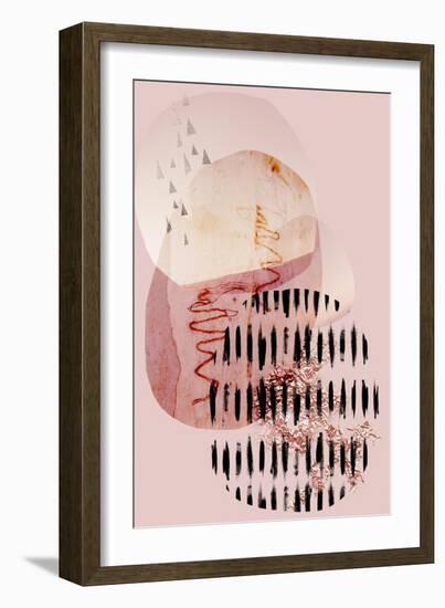 Scandi Abstract Blush-Urban Epiphany-Framed Art Print