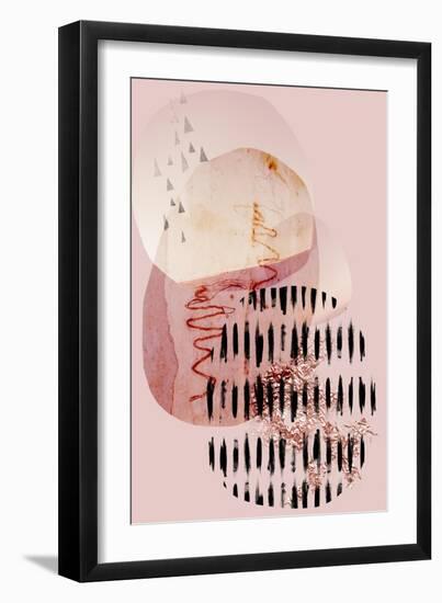 Scandi Abstract Blush-Urban Epiphany-Framed Art Print