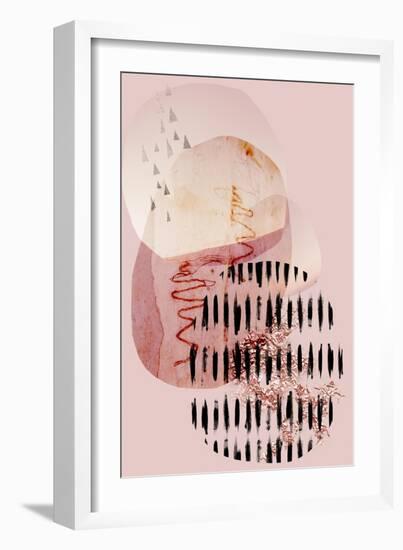 Scandi Abstract Blush-Urban Epiphany-Framed Art Print