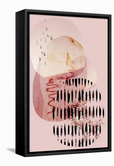 Scandi Abstract Blush-Urban Epiphany-Framed Stretched Canvas