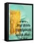 Scandi Abstract Mint Gold-Urban Epiphany-Framed Stretched Canvas