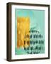 Scandi Abstract Mint Gold-Urban Epiphany-Framed Art Print