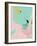 Scandi Abstract Mint Pink-Urban Epiphany-Framed Art Print