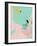 Scandi Abstract Mint Pink-Urban Epiphany-Framed Art Print