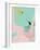 Scandi Abstract Mint Pink-Urban Epiphany-Framed Art Print