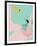 Scandi Abstract Mint Pink-Urban Epiphany-Framed Art Print